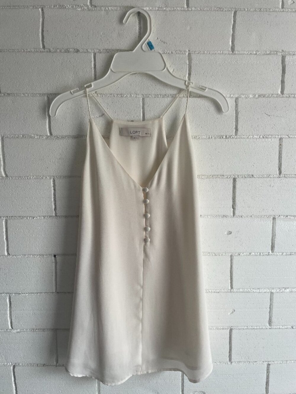 LOFT White Camisole with Buttons | XSP